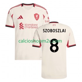 Liverpool Dominik Szoboszlai 8 Maglia Trasferta 2025/2026 Manica Corta